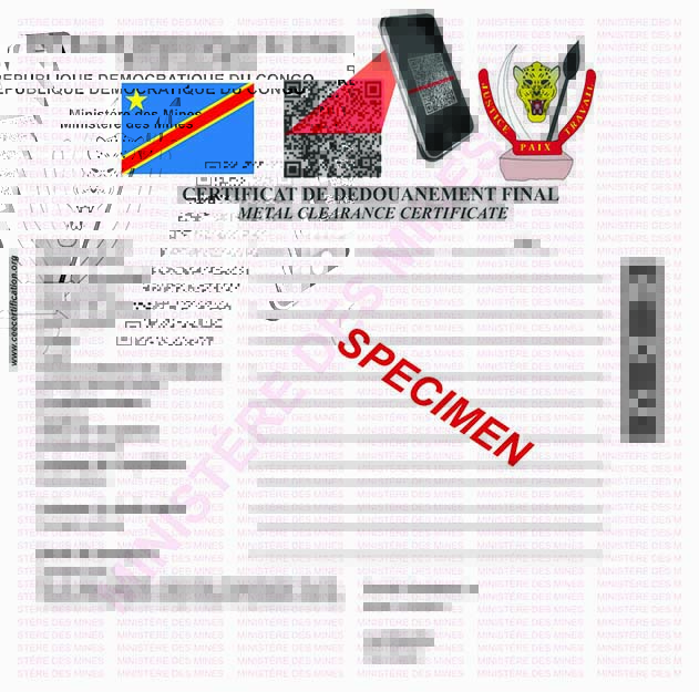 Specimen Certificate